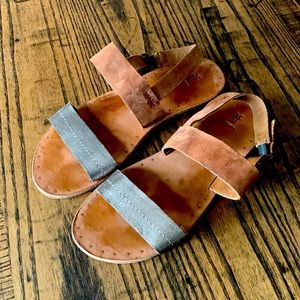 Frye Slingback Leather Sandals - size 7.5